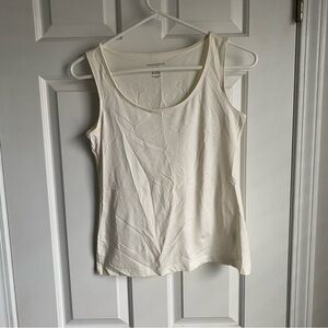 Charter Club Cream White Tank Petite Small